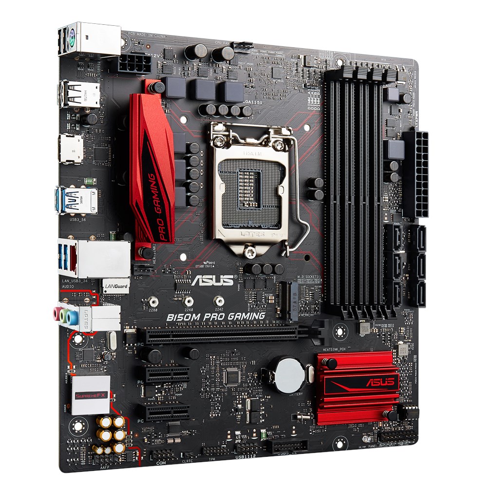 Asus B150M Pro Gaming - Motherboard Specifications On MotherboardDB